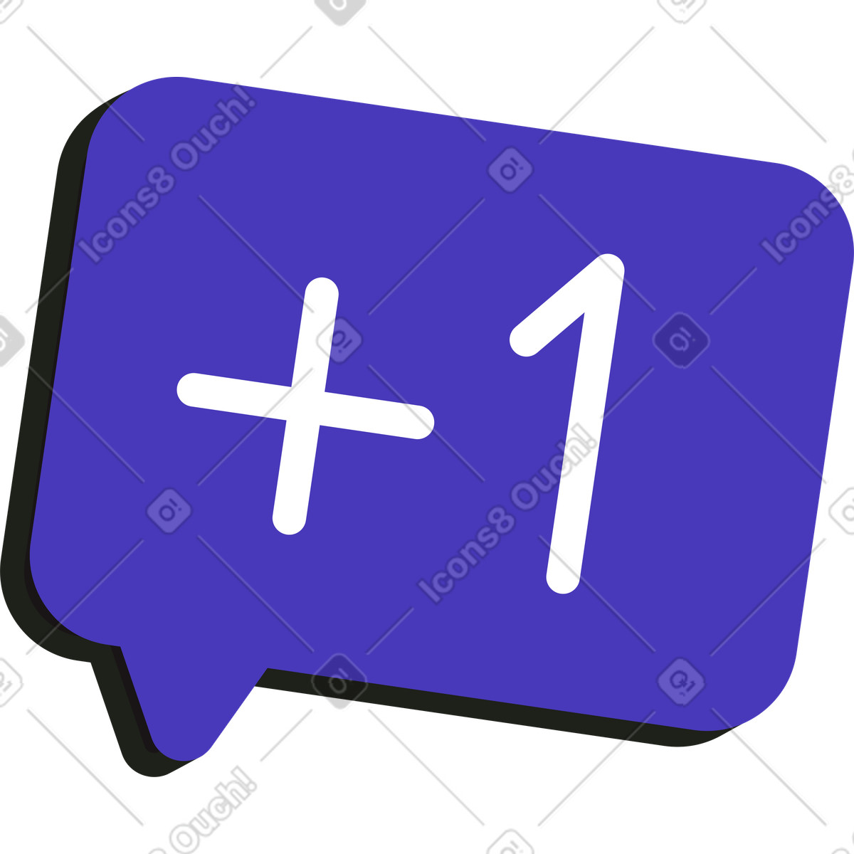 Illustration Bulle plus dans le style Blueberry à télécharger aux formats PNG, SVG