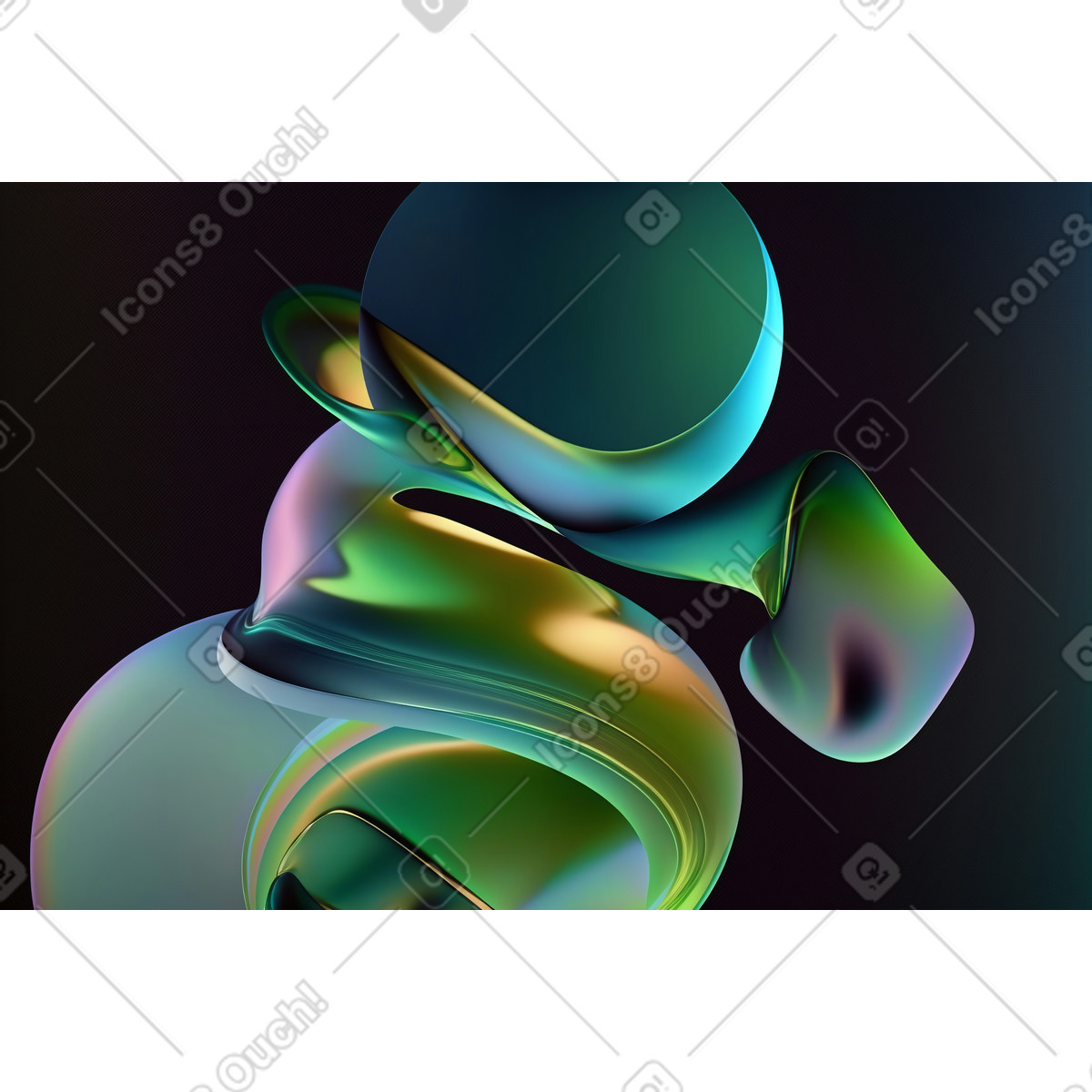 Illustration Fond métallique liquide coloré dans le style Experimental à télécharger aux formats PNG, SVG