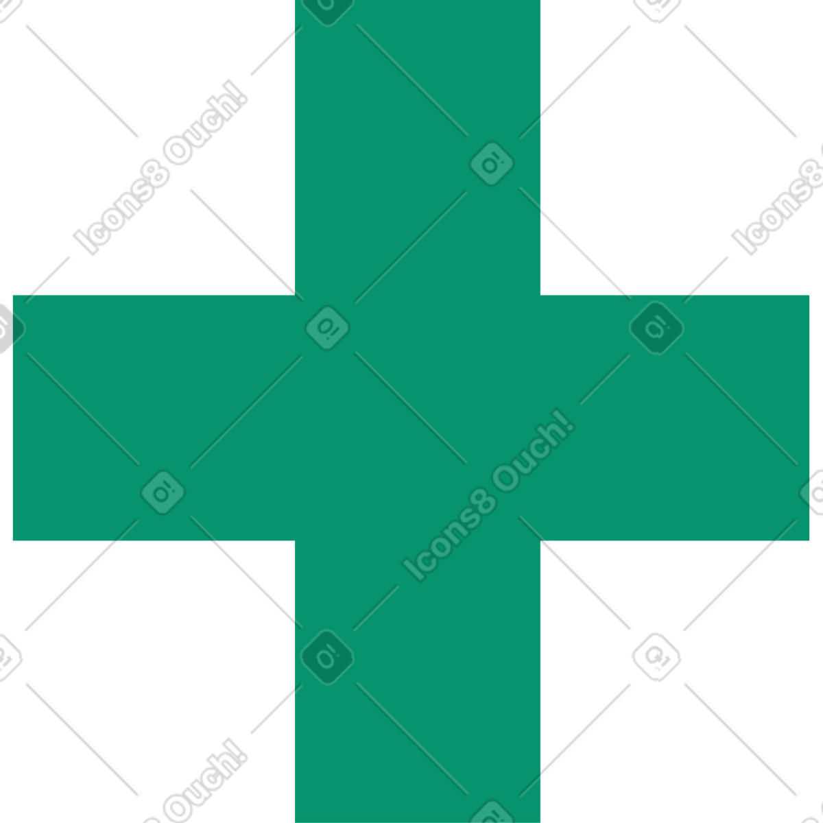 Medical cross illustration in Spot style download in PNG, SVG