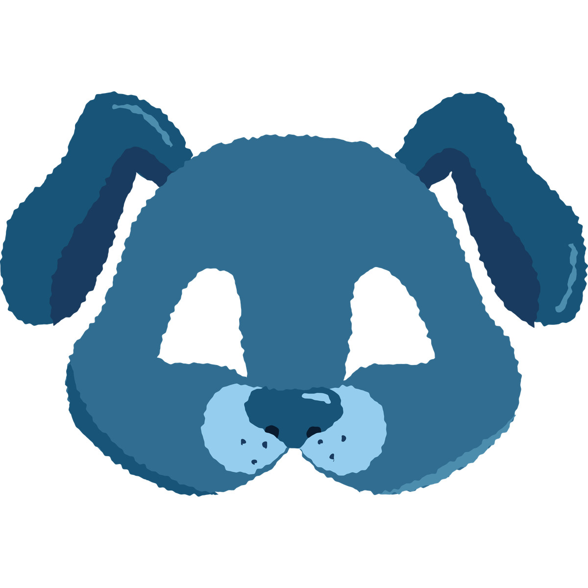 Mask dog illustrazione in stile Cherry scarica in PNG, SVG