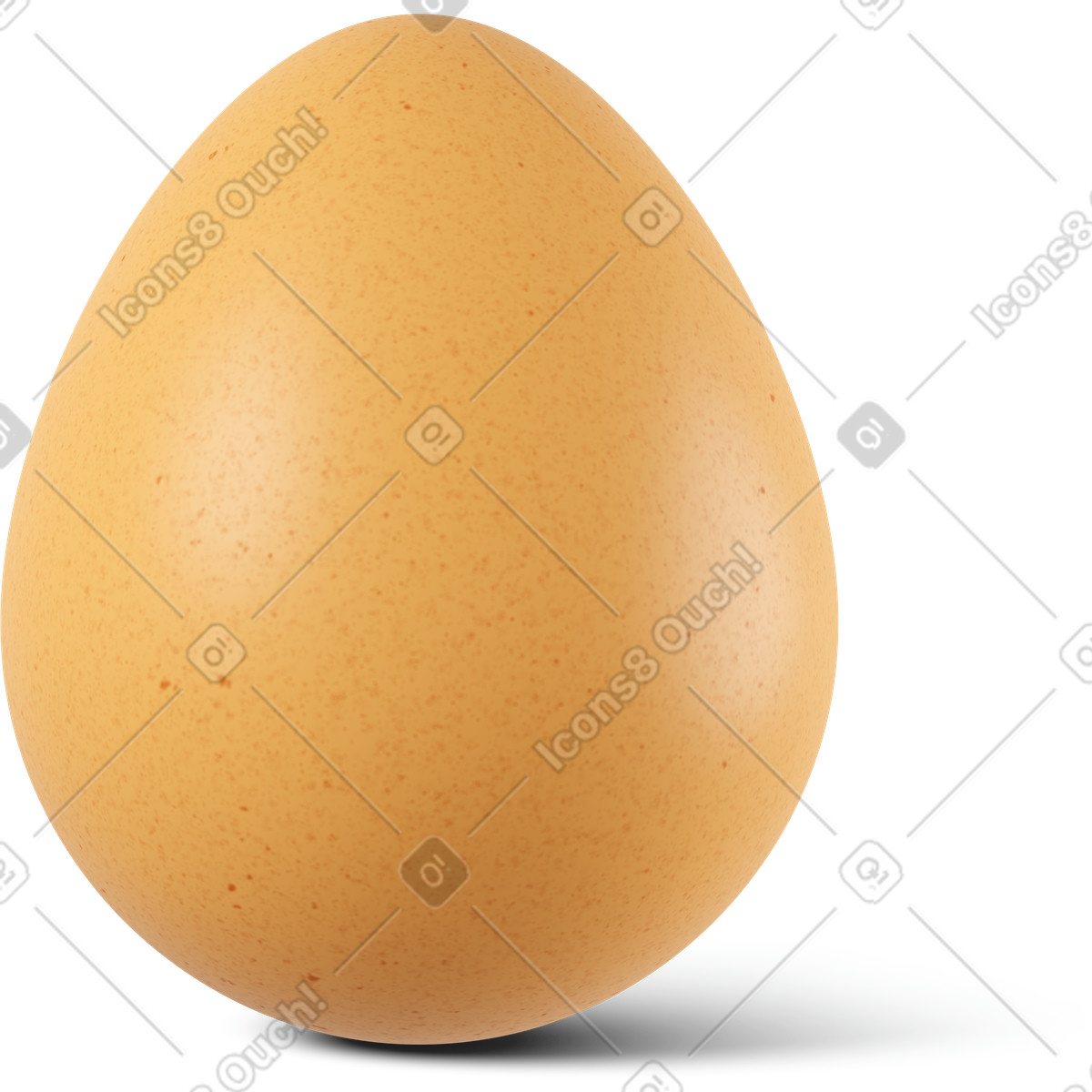Ilustración Egg en estilo 3D Business a descargar en PNG y SVG