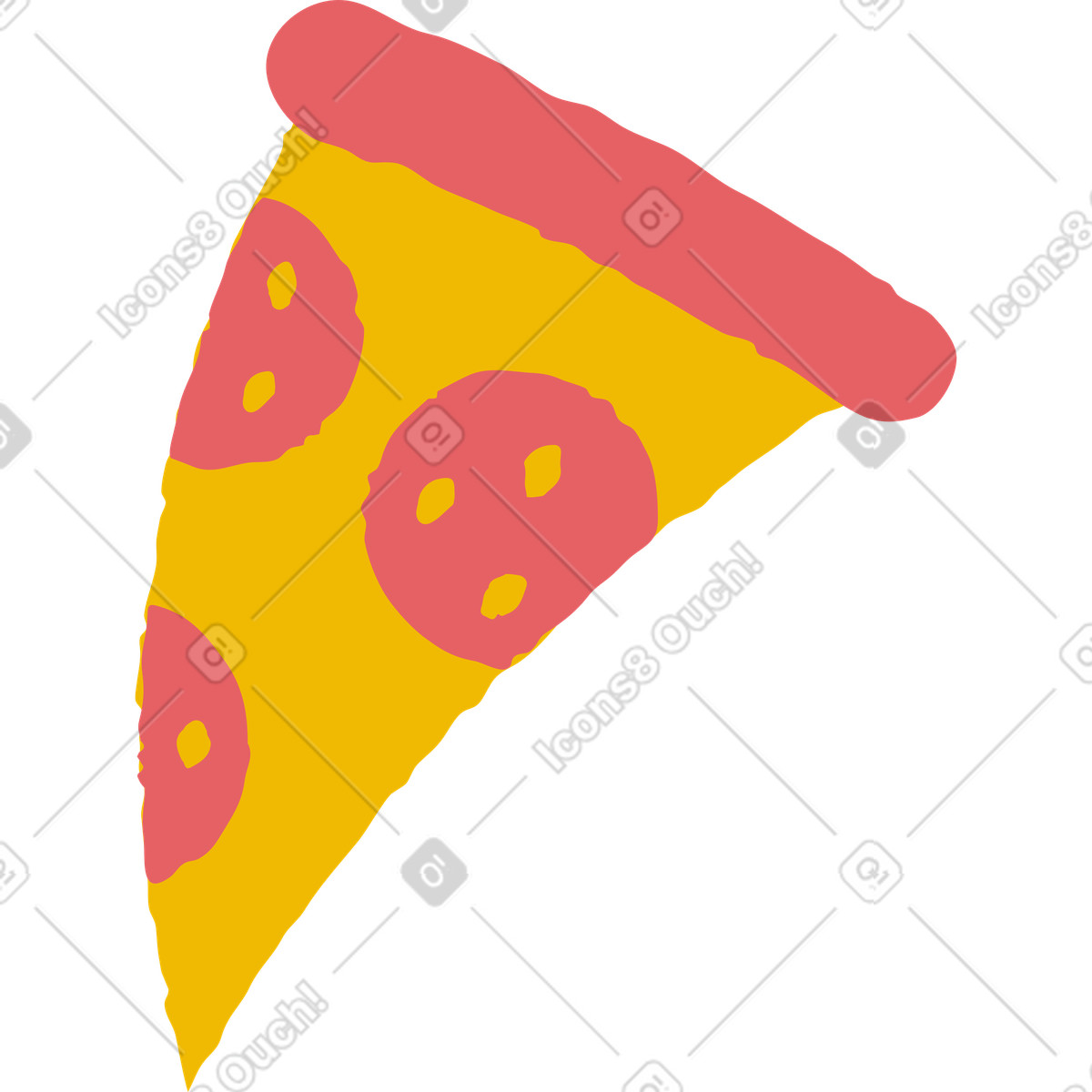 Ilustração de Pizza em no estilo Flamenco para baixar em PNG, SVG