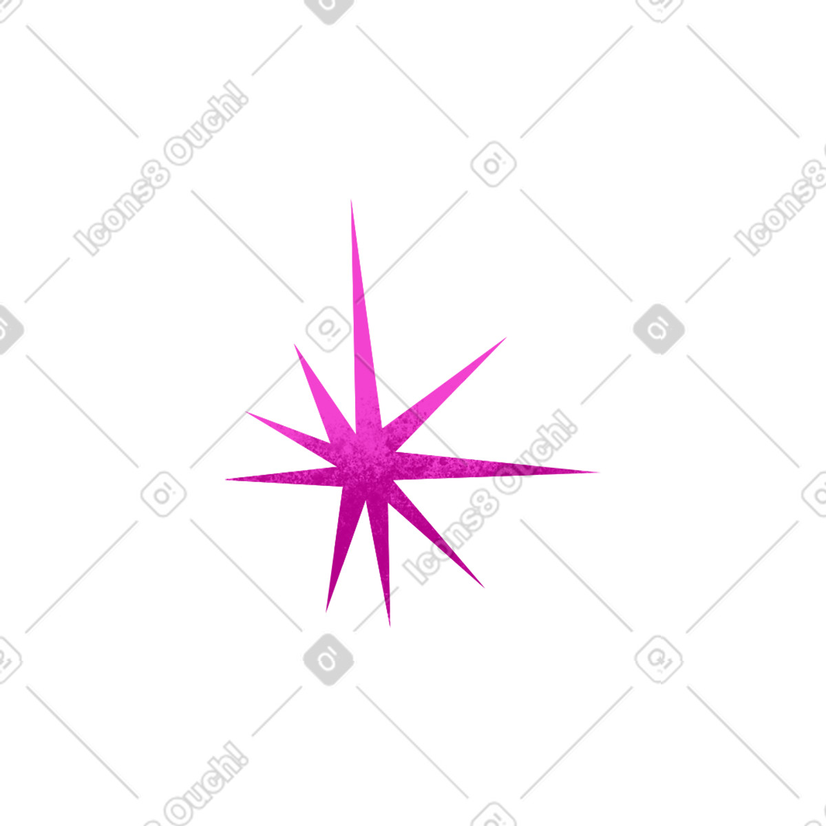 Ilustração de Pink decorative star em no estilo Flare para baixar em PNG, SVG
