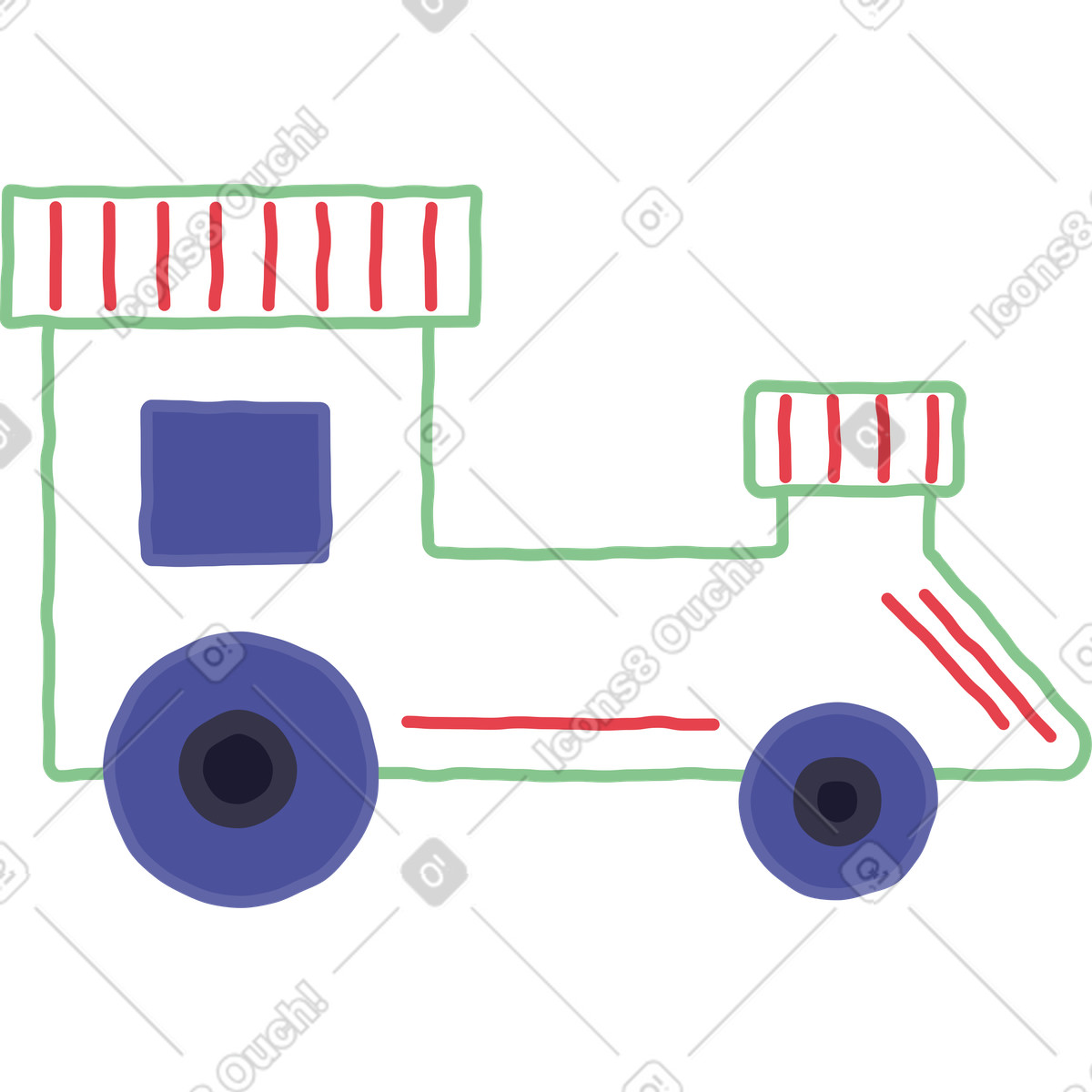 Illustration Former dans le style Stripy à télécharger aux formats PNG, SVG