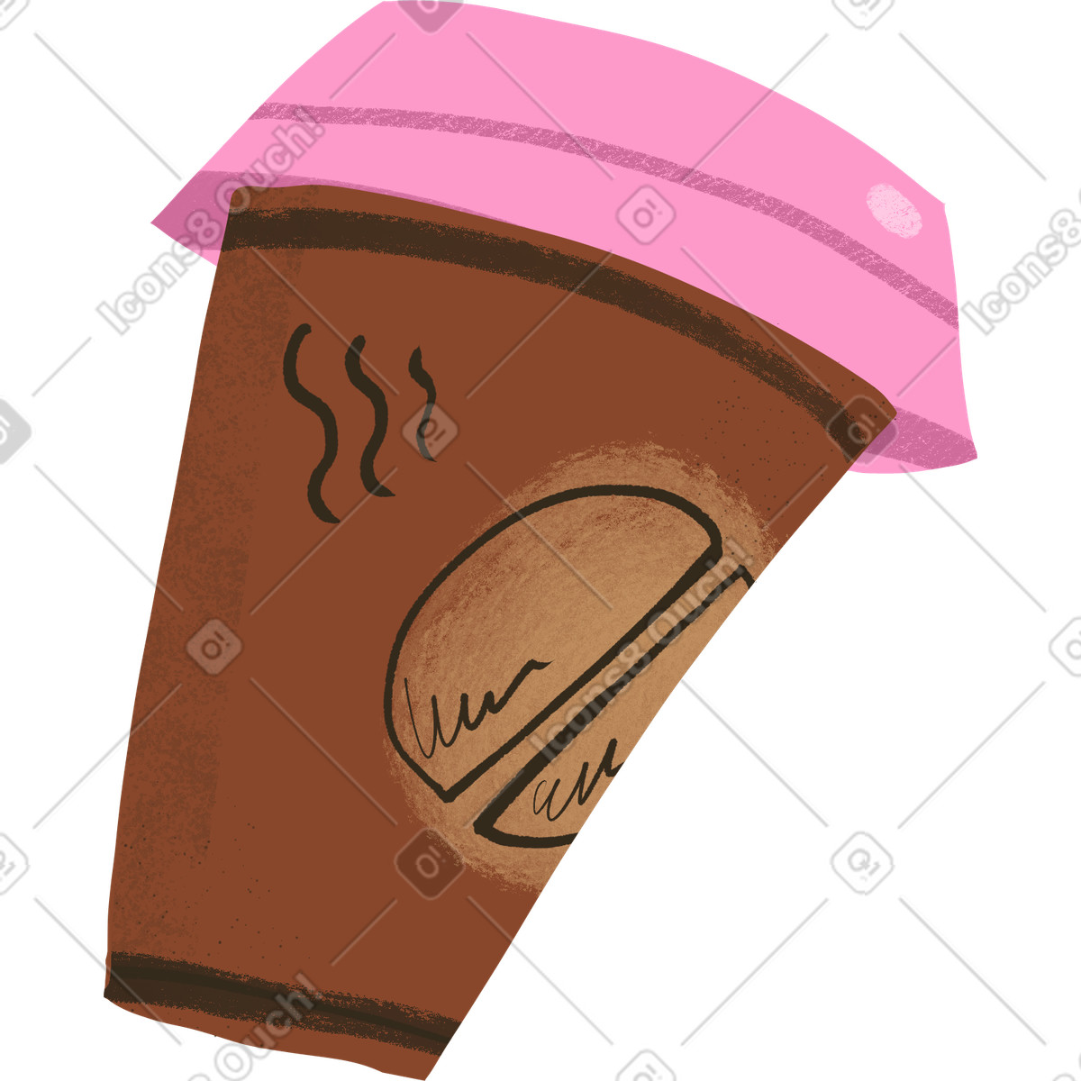 Experimental スタイルの コーヒー のイラストをPNG、SVG形式でダウンロード