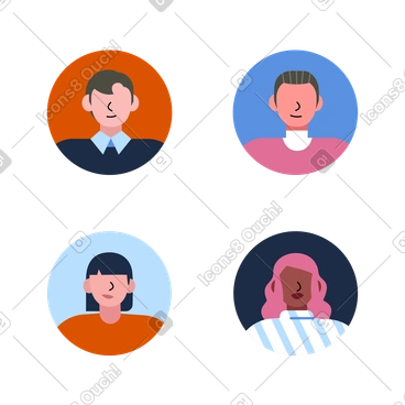 Photos de profil professionnelles de personnes PNG, SVG