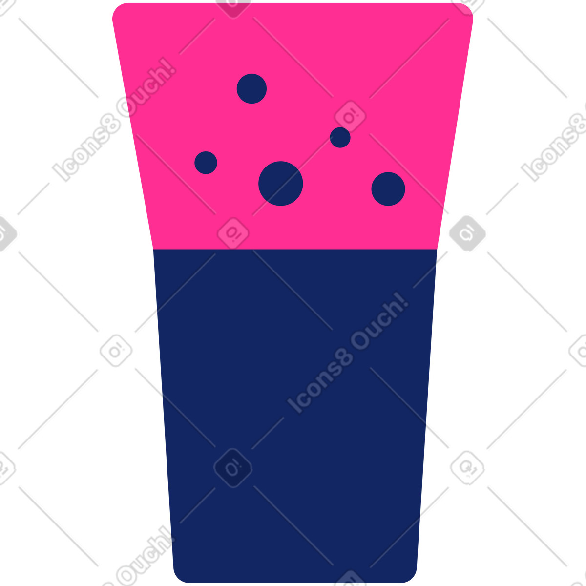 Glass illustration in Cyborg style download in PNG, SVG