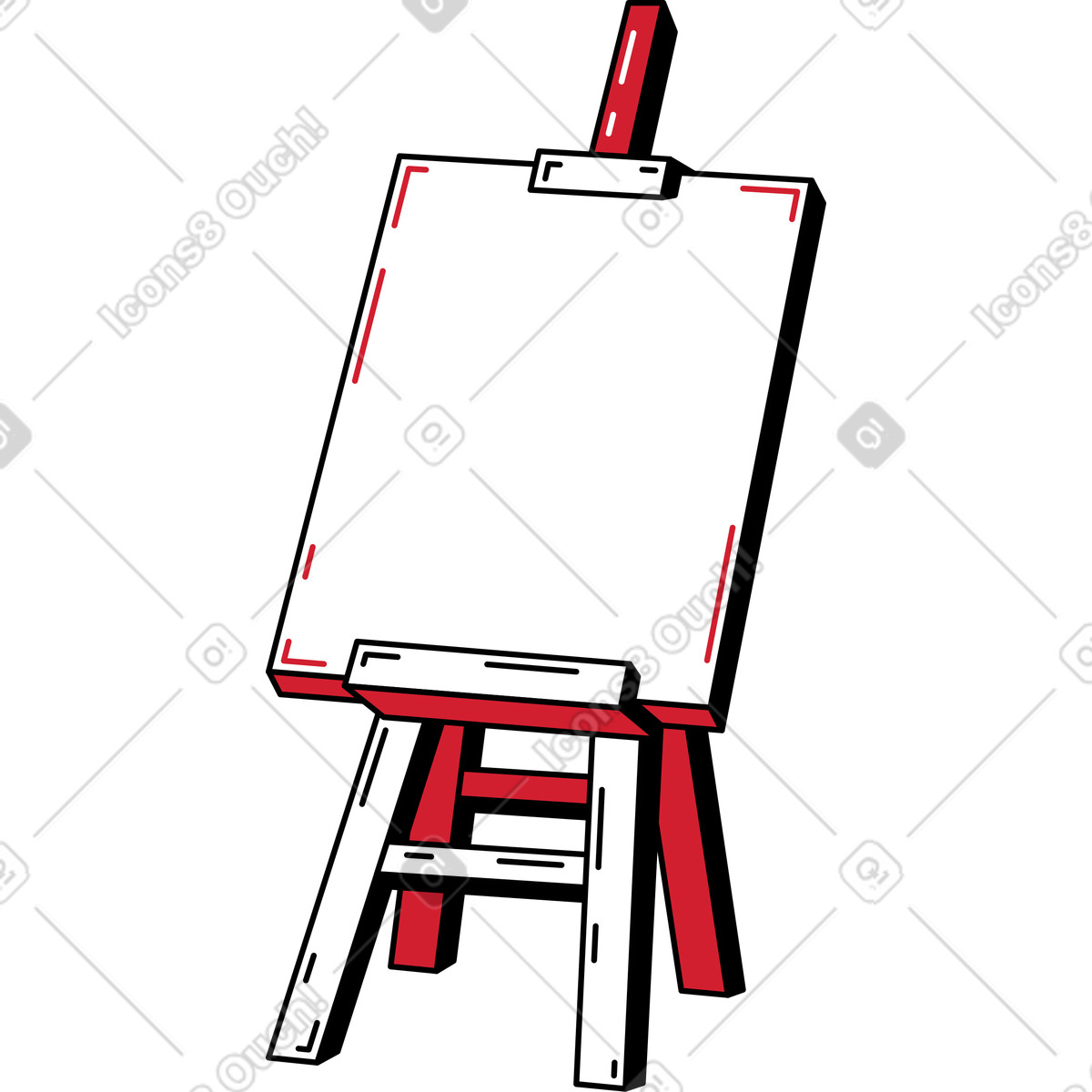 Illustration Chevalet dans le style Ruby à télécharger aux formats PNG, SVG