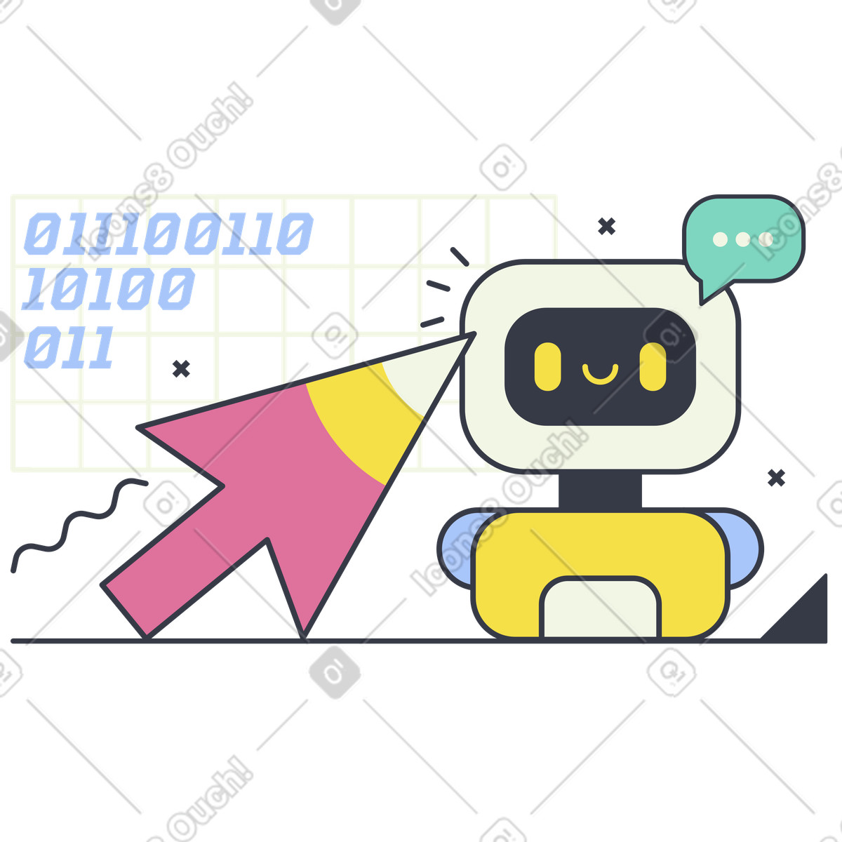 Abstract スタイルの 効率化と日常業務のための自動化と ai のイラストをPNG、SVG形式でダウンロード