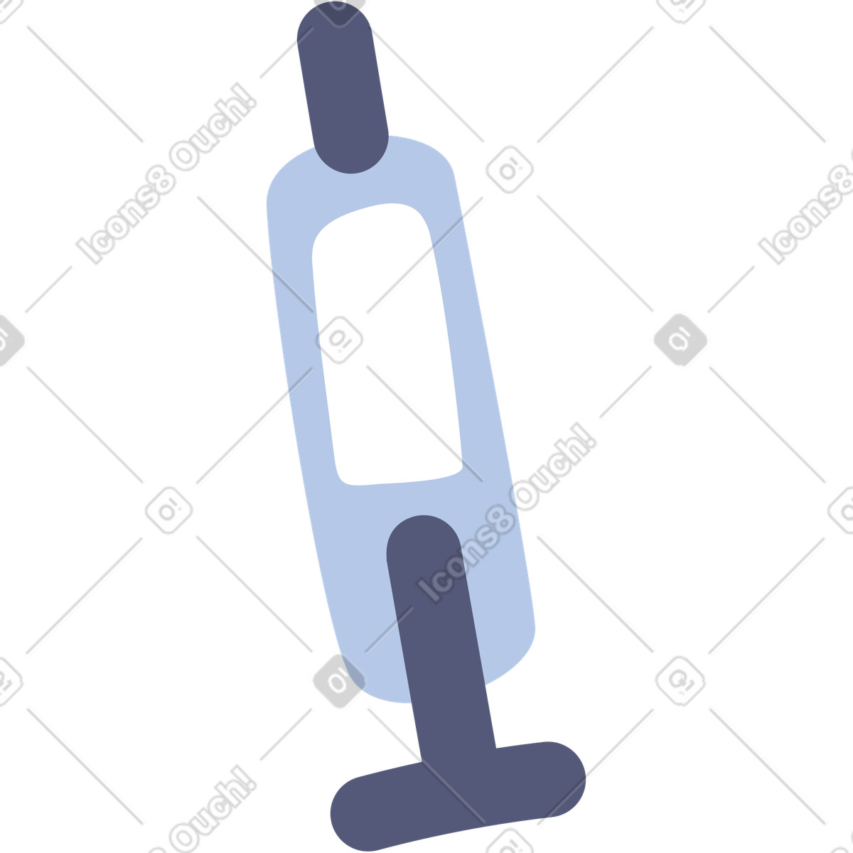 Illustration Lilac syringe with medicament dans le style Pluto à télécharger aux formats PNG, SVG