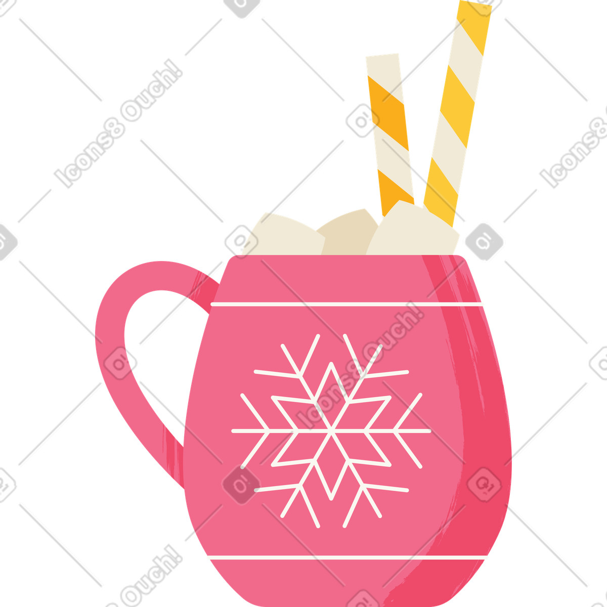 Ilustración Bebida caliente en estilo Juicy a descargar en PNG y SVG