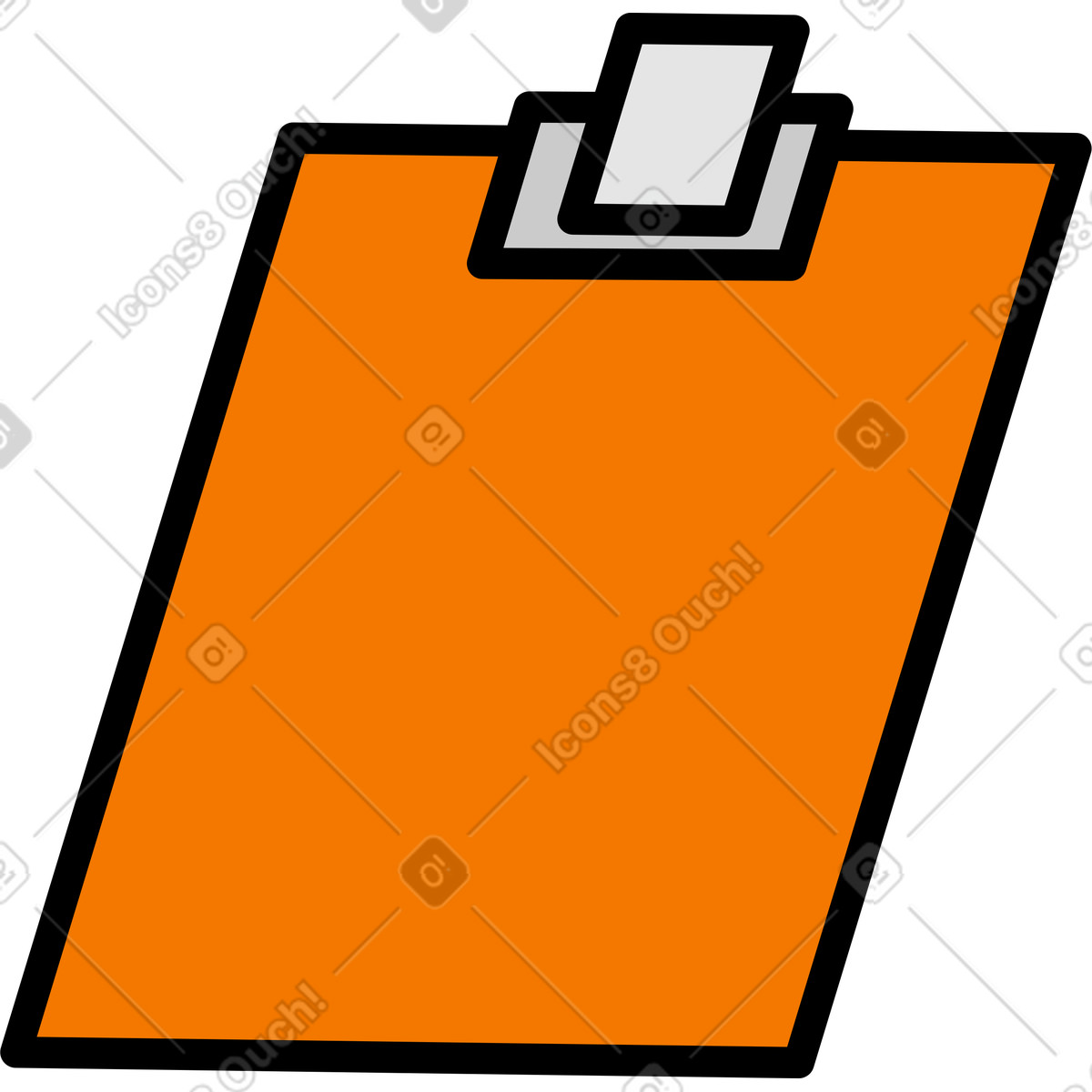 Clipboard illustration in Giggle style download in PNG, SVG