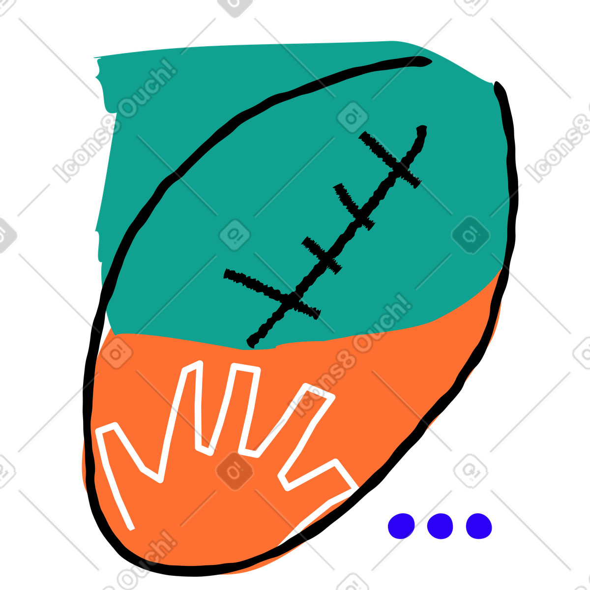 Ilustração de Rúgbi em no estilo Puzzle para baixar em PNG, SVG