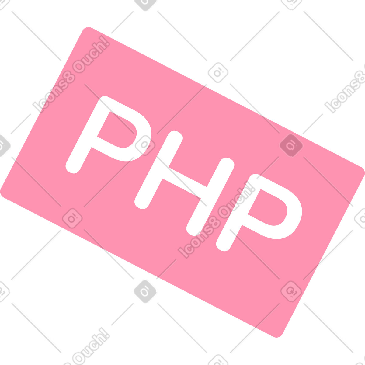 Php icon illustration in Natty style download in PNG, SVG