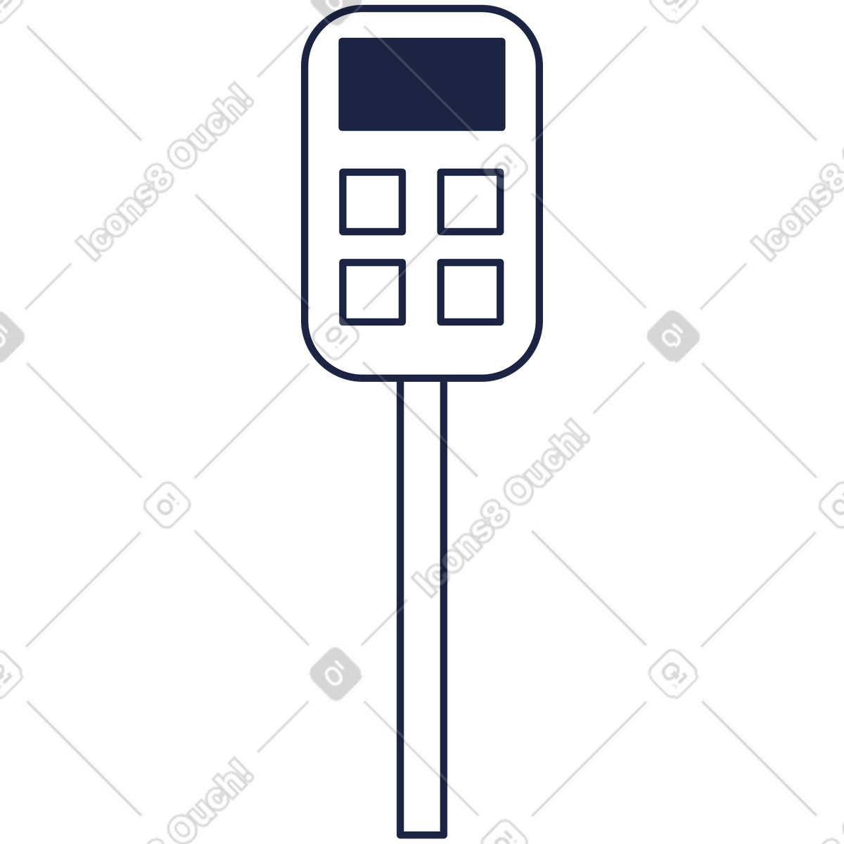 Self service illustrazione in stile Urban Line scarica in PNG, SVG