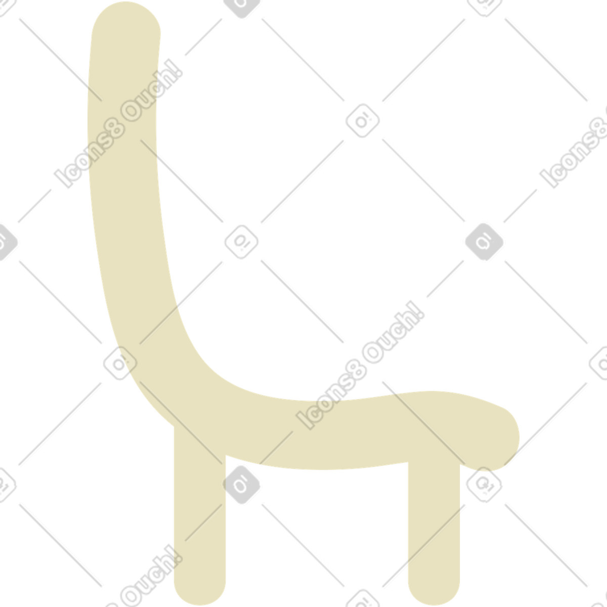 下载 Arabica 风格的 椅子 插画，支持 PNG、SVG 格式