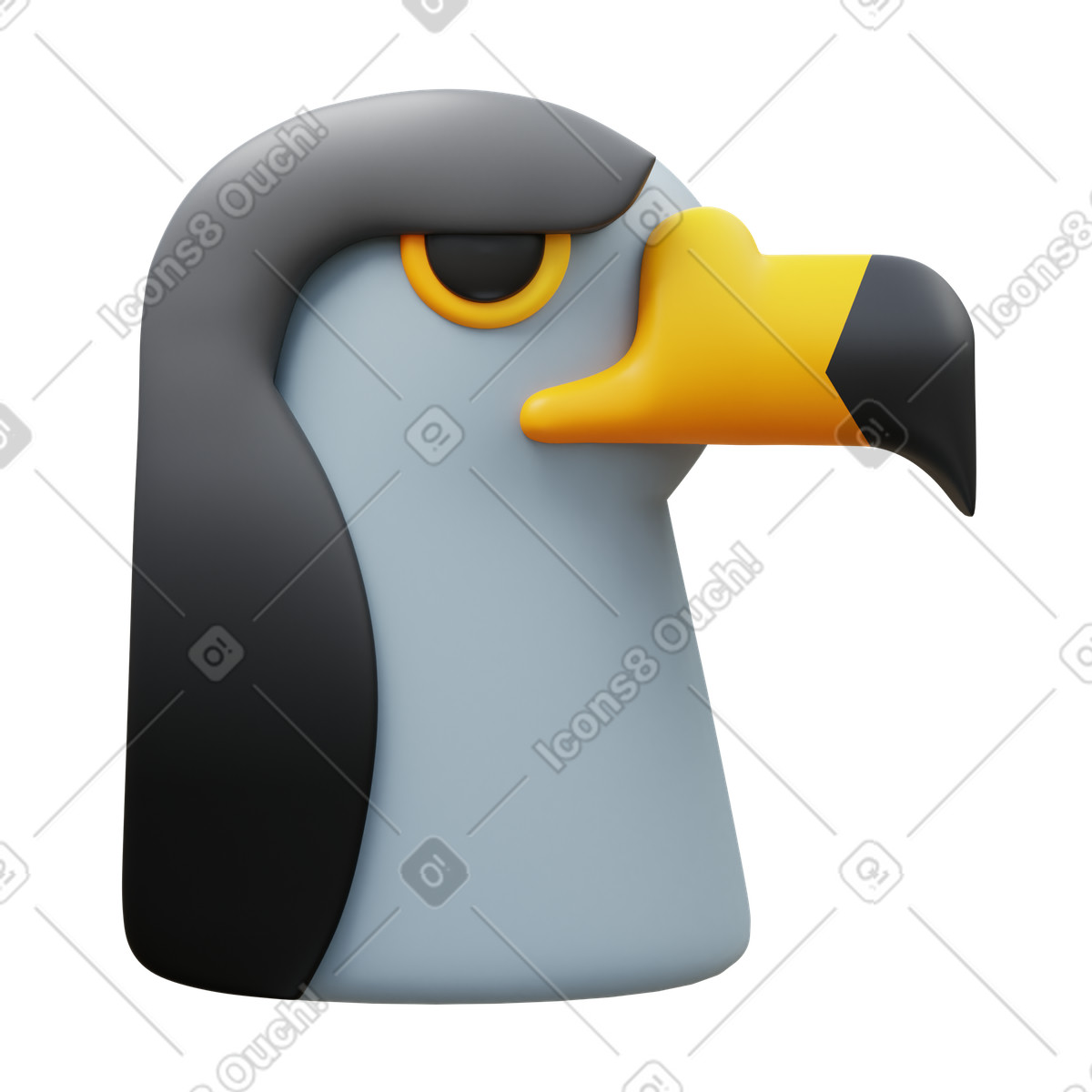 下载 3D Fluency 风格的 Falcon 插画，支持 PNG、SVG 格式