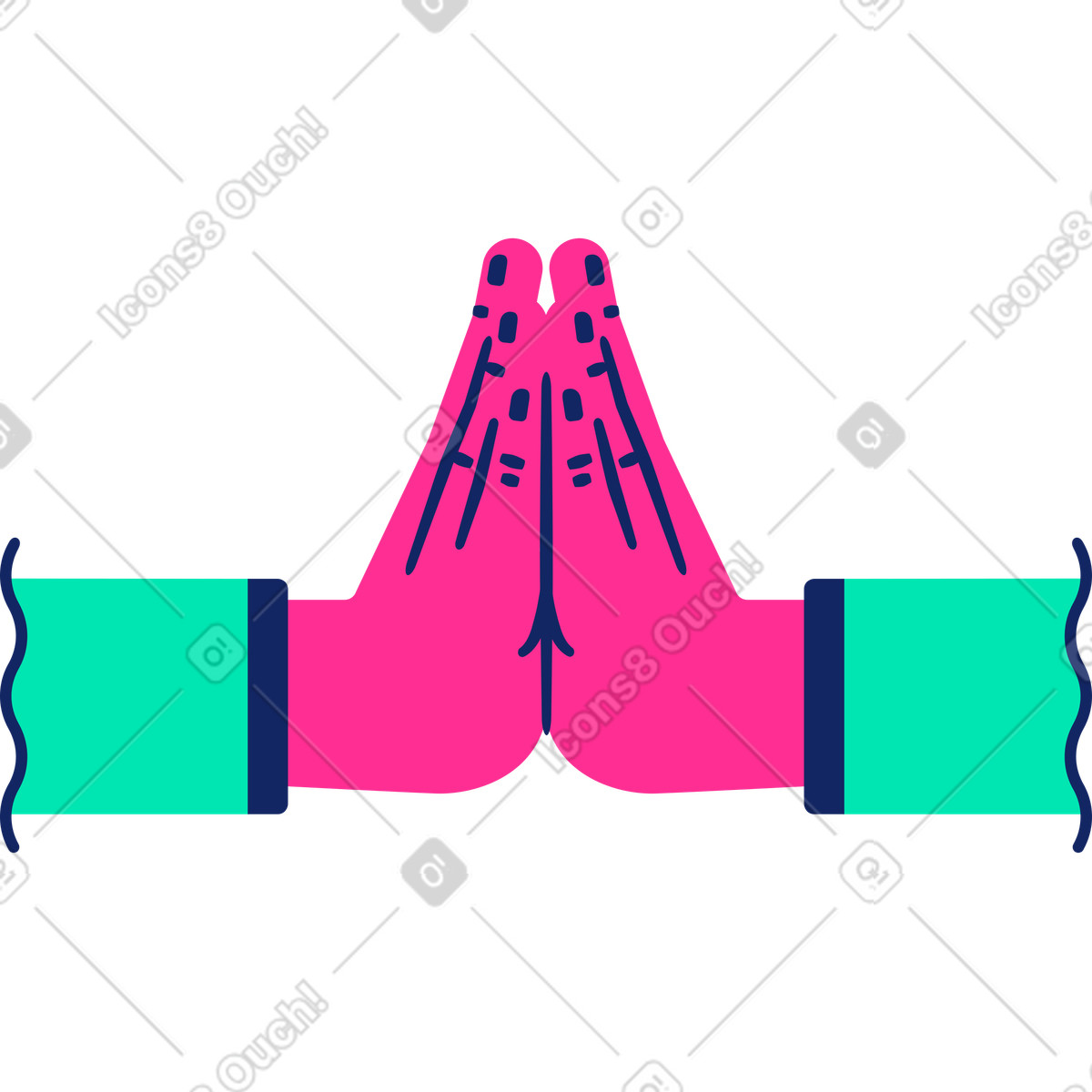 Illustration Merci dans le style Cyborg à télécharger aux formats PNG, SVG