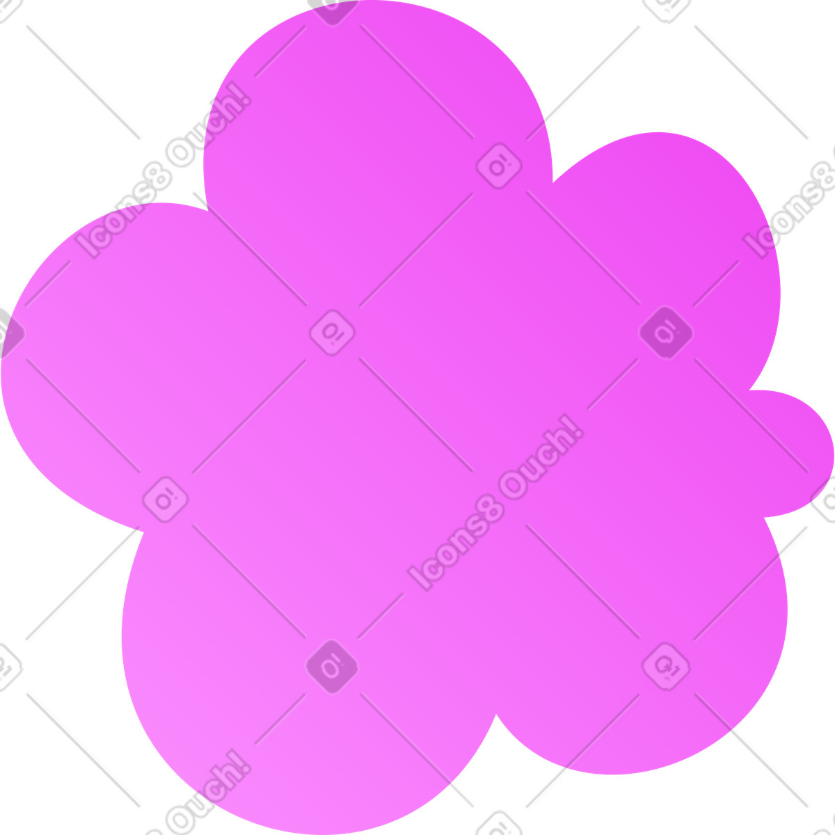 Иллюстрация Small pink soap foam в стиле Glossy — скачать в форматах PNG, SVG