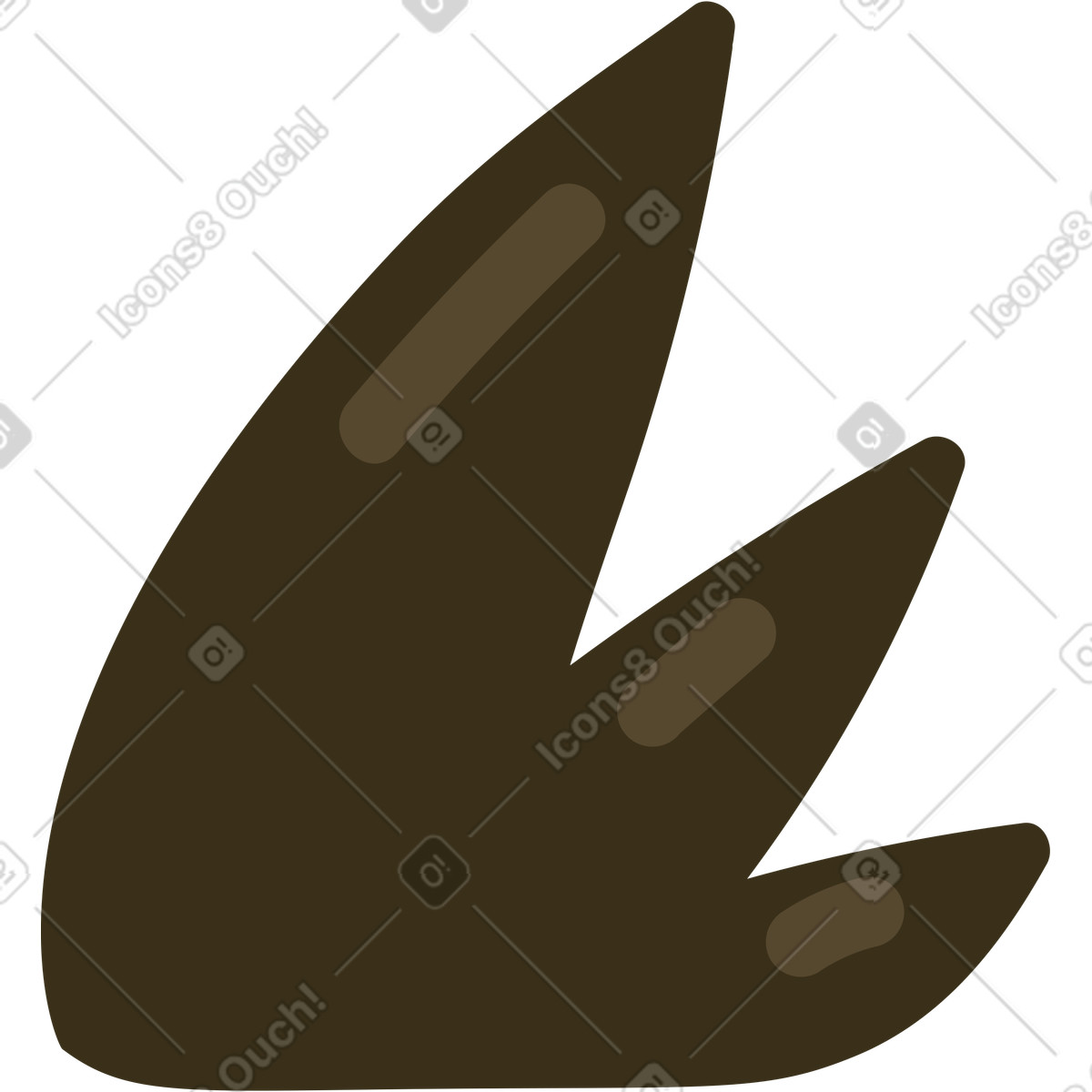 Busch-Illustration im Arabica-Stil als Download in PNG, SVG