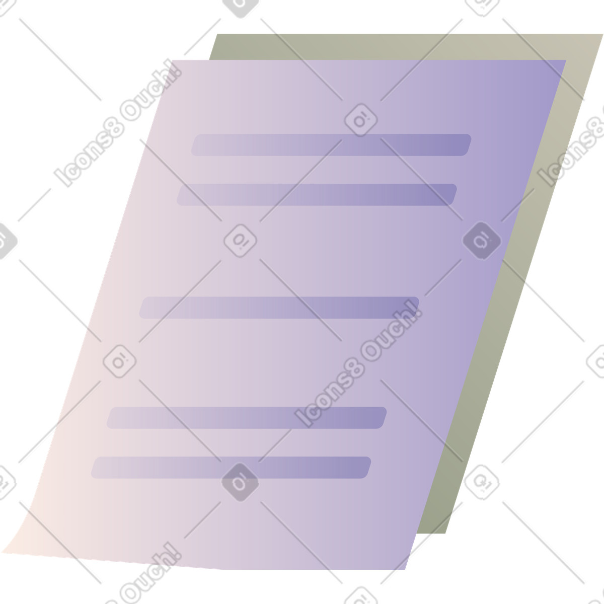Illustration Les documents dans le style Coworking à télécharger aux formats PNG, SVG