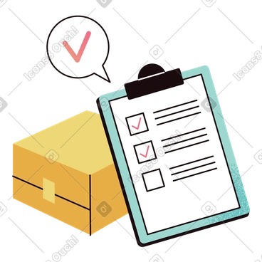 Livraison de commande et presse-papiers avec liste de contrôle PNG, SVG