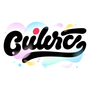 A close-up view of a typographic design featuring bold letters arranged in a dynamic composition. The letters are in various sizes and placed at different angles, creating a sense of movement. Each letter is filled with contrasting colors such as vibrant red, deep blue, bright yellow, and vivid green. The background is a smooth gradient of pastel colors that enhances the boldness of the letters. The design conveys a sense of energy and contemporary style.