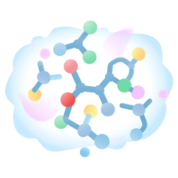 A collection of colorful 3D molecules is floating against a blue background. Each molecule displays a unique shape and structure, showcasing different atomic arrangements. Some molecules are spherical, while others have elongated or twisted forms. The colors of the molecules range from vibrant reds to deep greens and bright yellows, creating a vivid contrast with the blue background. Soft gradients flow through the molecules, enhancing their dimensional appearance and making them look dynamic and lively.