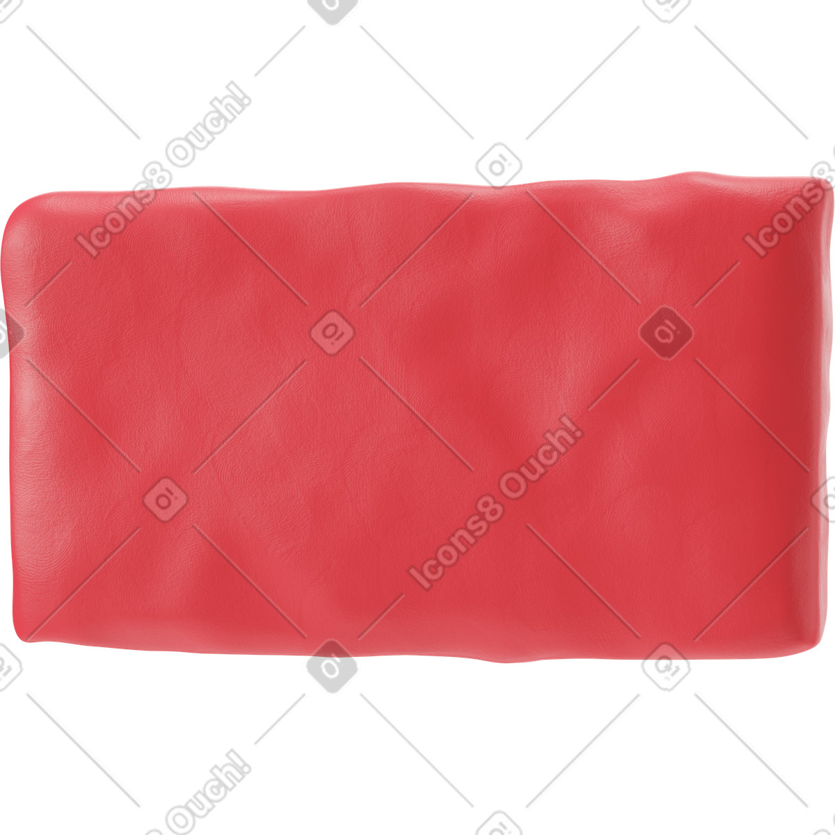 3D torso in red cloth illustration Stripy style download PNG, SVG