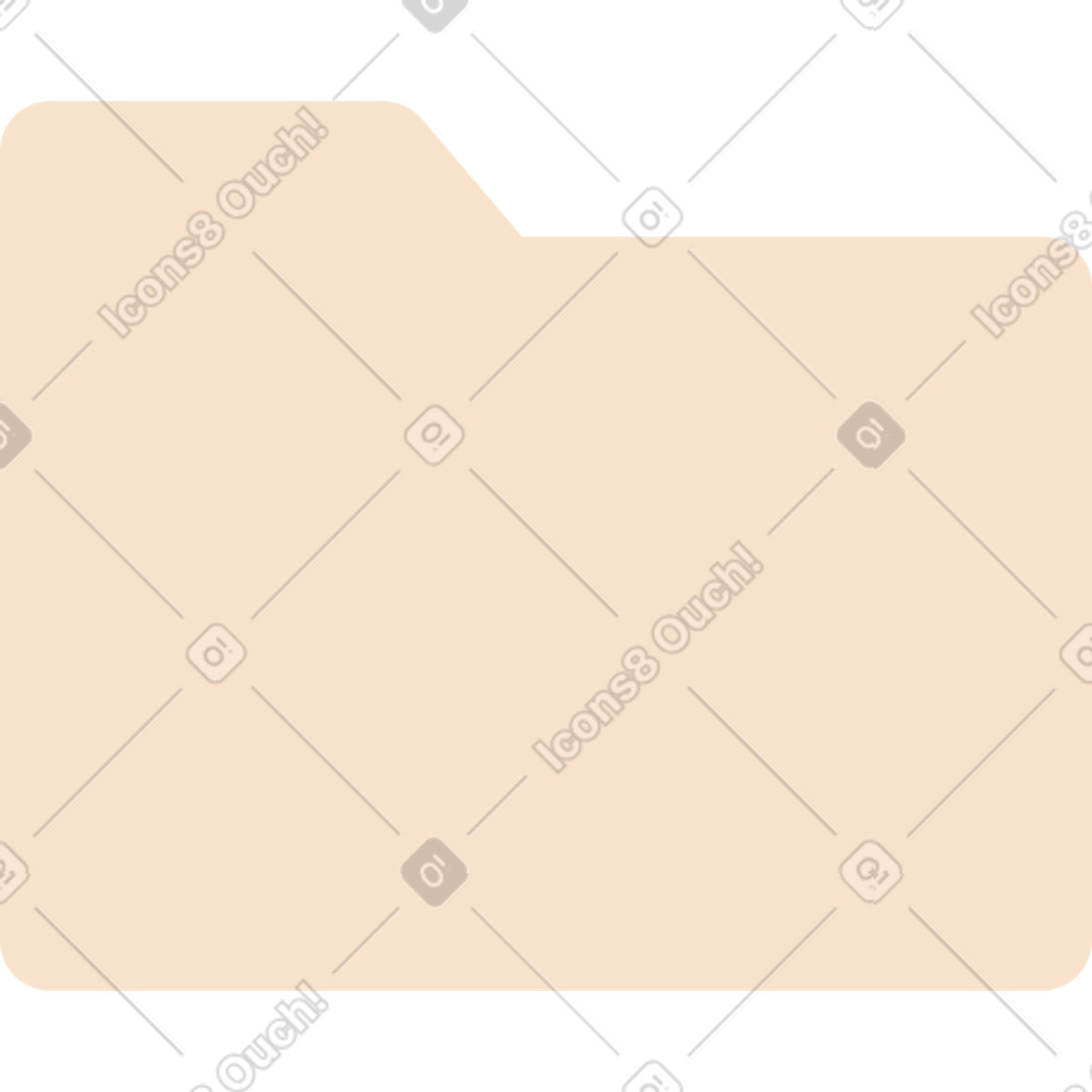 Ilustración Carpeta de archivos beige en estilo Folks a descargar en PNG y SVG