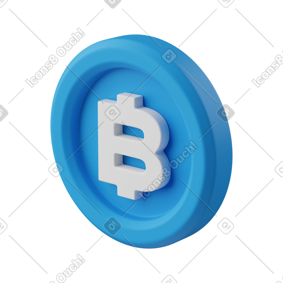 Bitcoin illustration in PNG, SVG