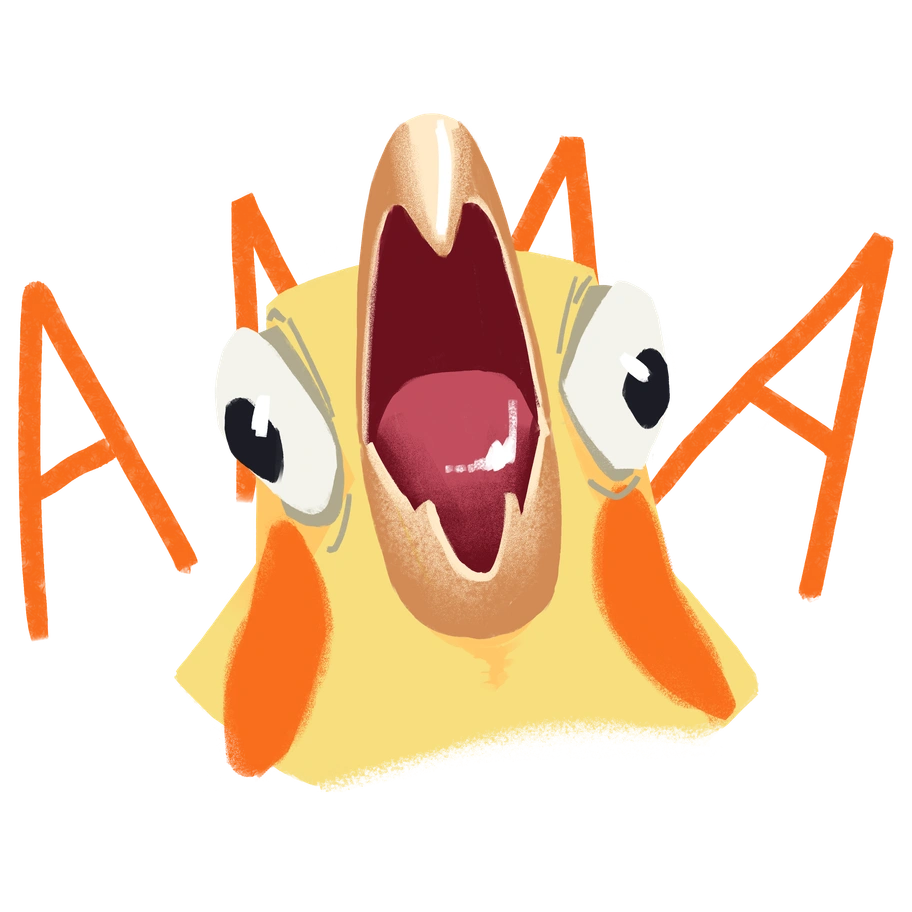 A smiling monkey with exaggerated features - Goofy style illustration