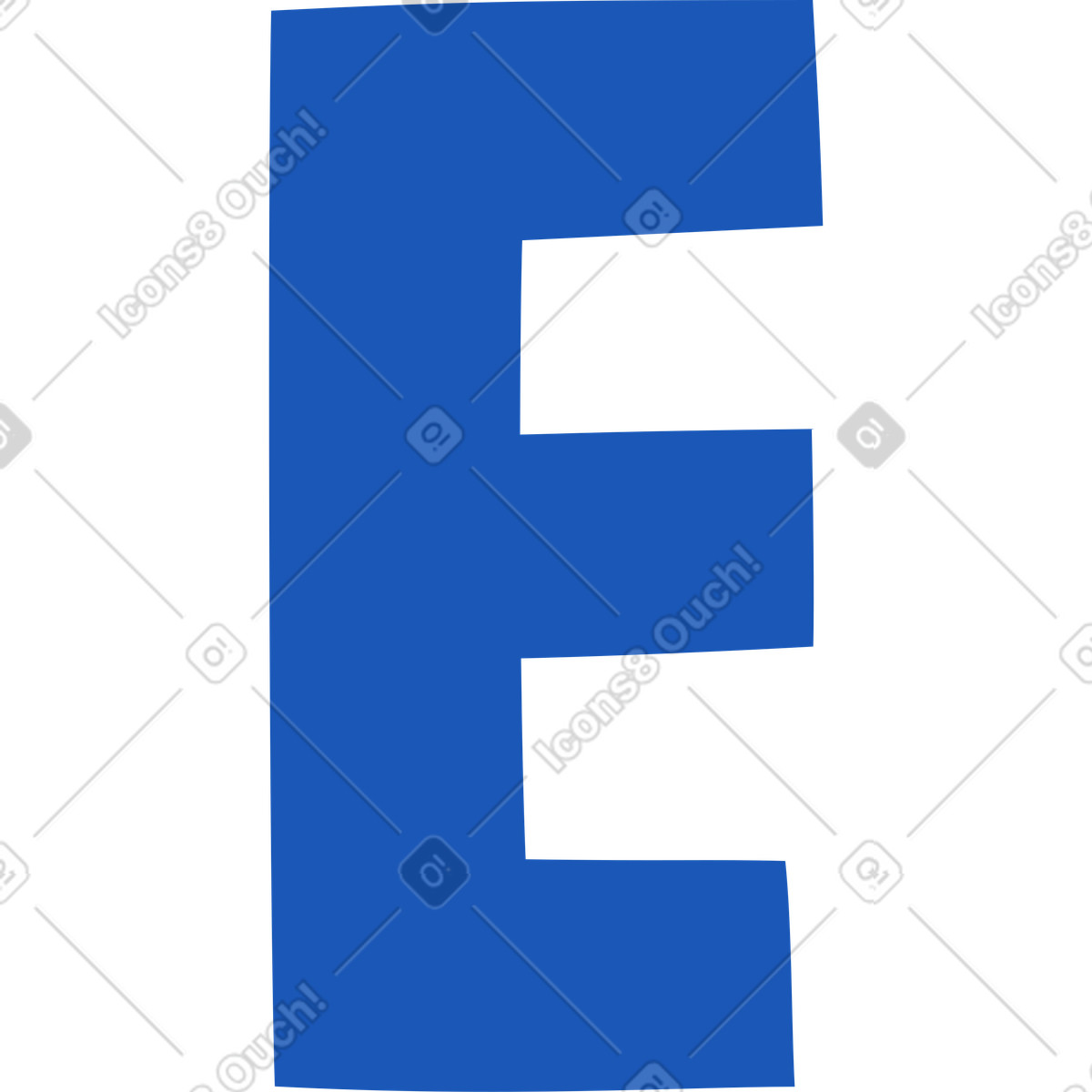 Storyline スタイルの 文字e のイラストをPNG、SVG形式でダウンロード