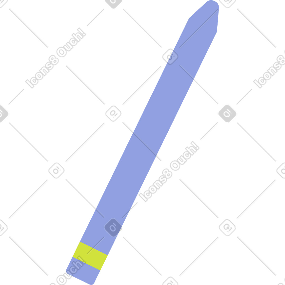 Pencil blue animated illustration in Juicy style download in GIF, Lottie (JSON), AE
