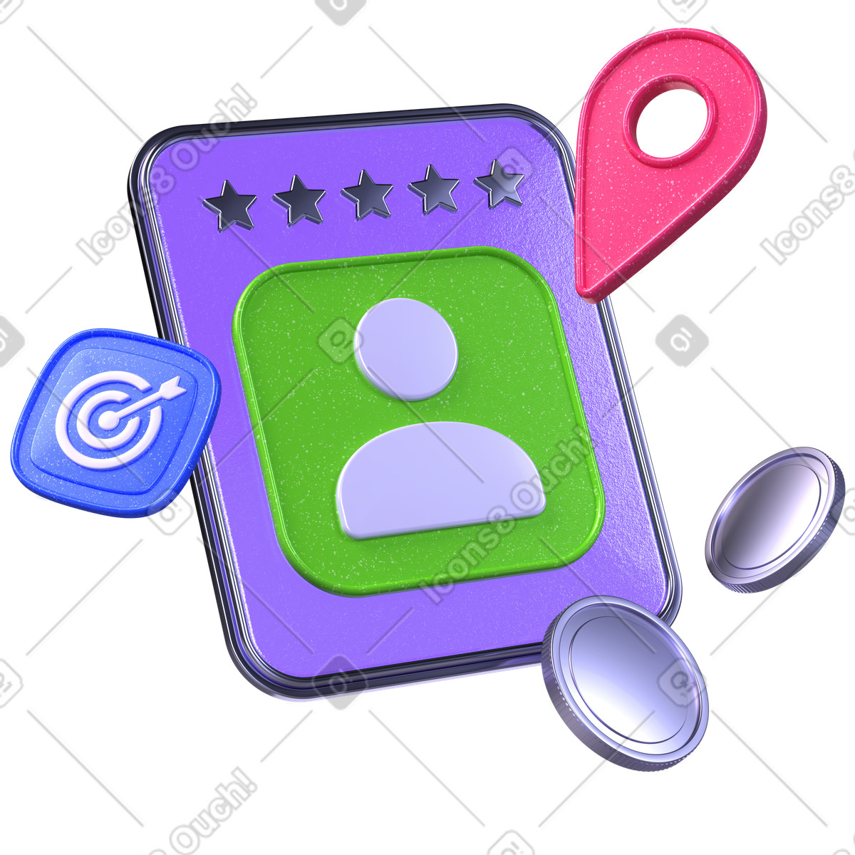Ideal customer profile, Target audience analysis, Buyer persona strategy illustration in PNG, SVG