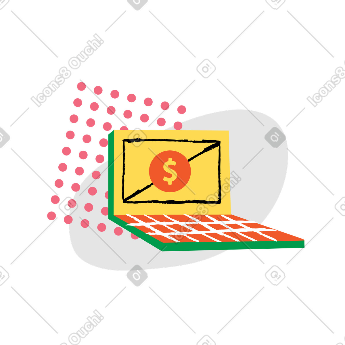 Online banking  illustration in PNG, SVG