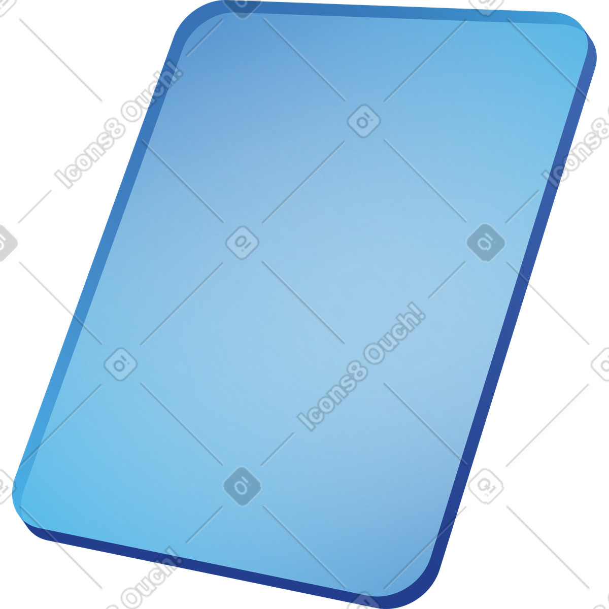 Rectangle blue glass panel template for app interface background design-Illustration im Quantum-Stil als Download in PNG, SVG
