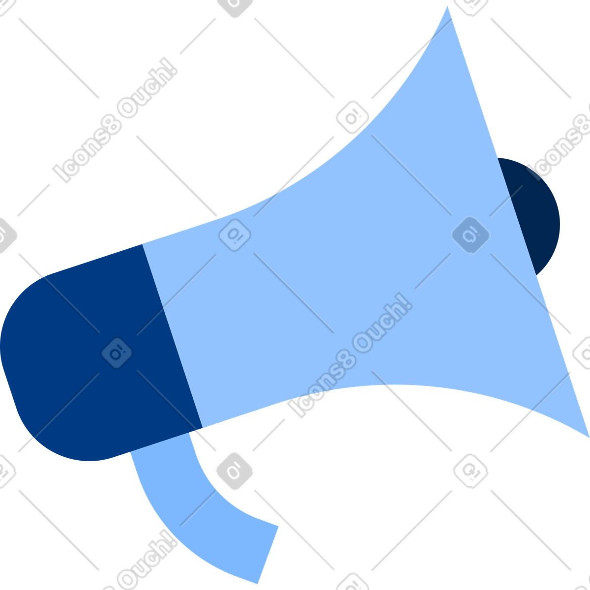 Ilustração de Megafone em no estilo Urban para baixar em PNG, SVG
