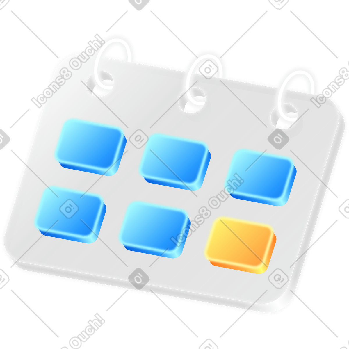 Ilustração de Calendário em no estilo Burst para baixar em PNG, SVG