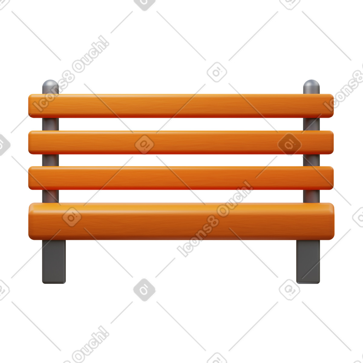 3D Fluency スタイルの Bench のイラストをPNG、SVG形式でダウンロード