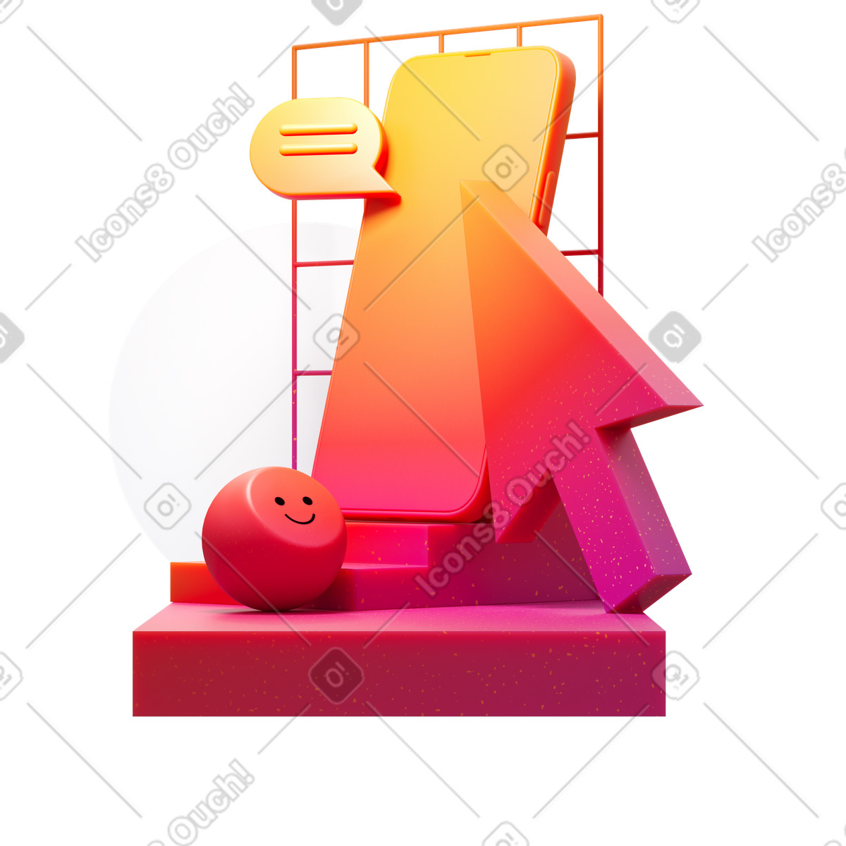 Ilustração de Receiving message em no estilo Experimental para baixar em PNG, SVG