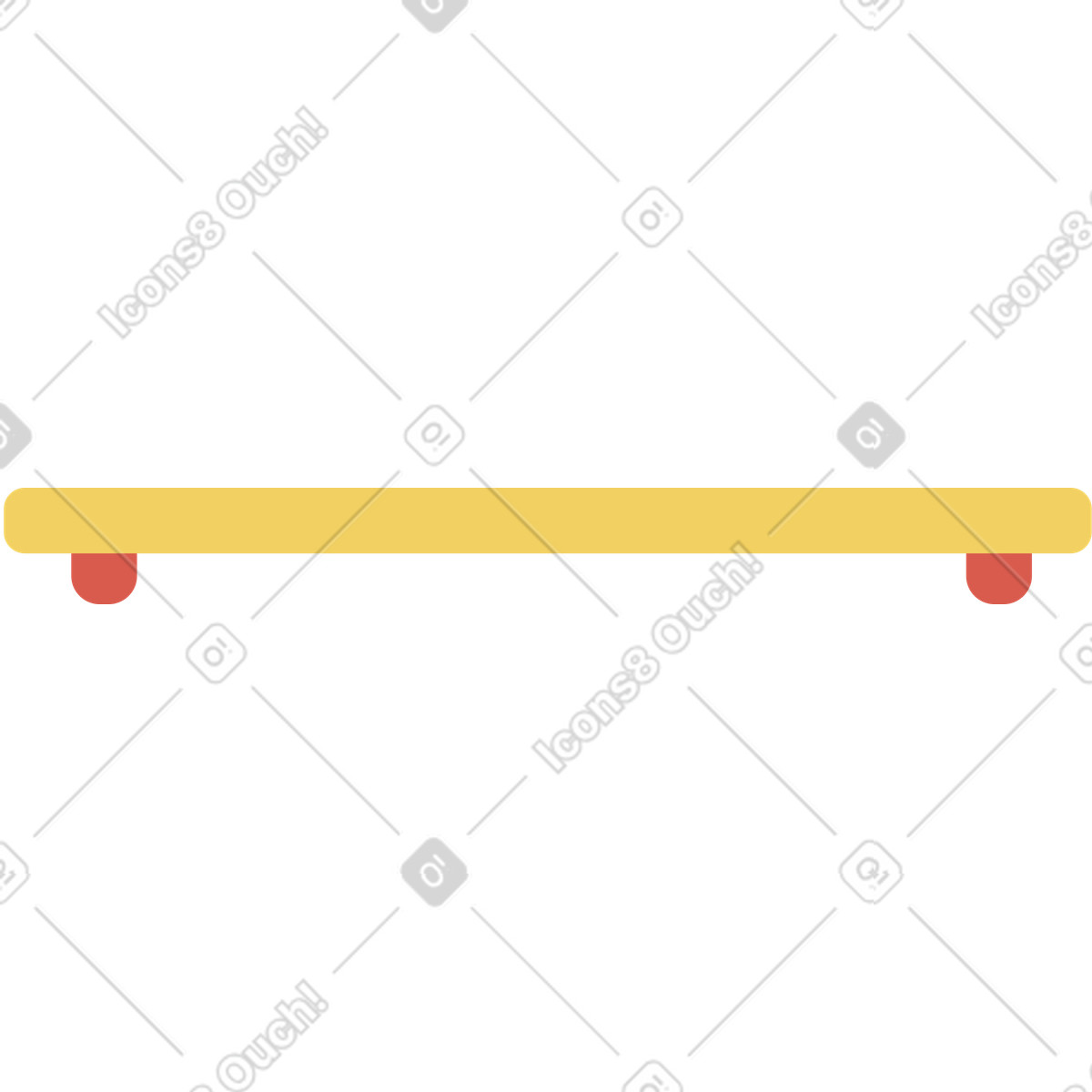 Shelf illustration in Macaroni style download in PNG, SVG
