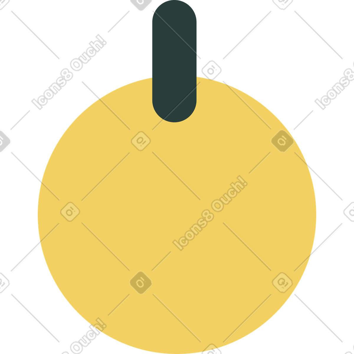 Palla di natale illustrazione in stile Macaroni scarica in PNG, SVG