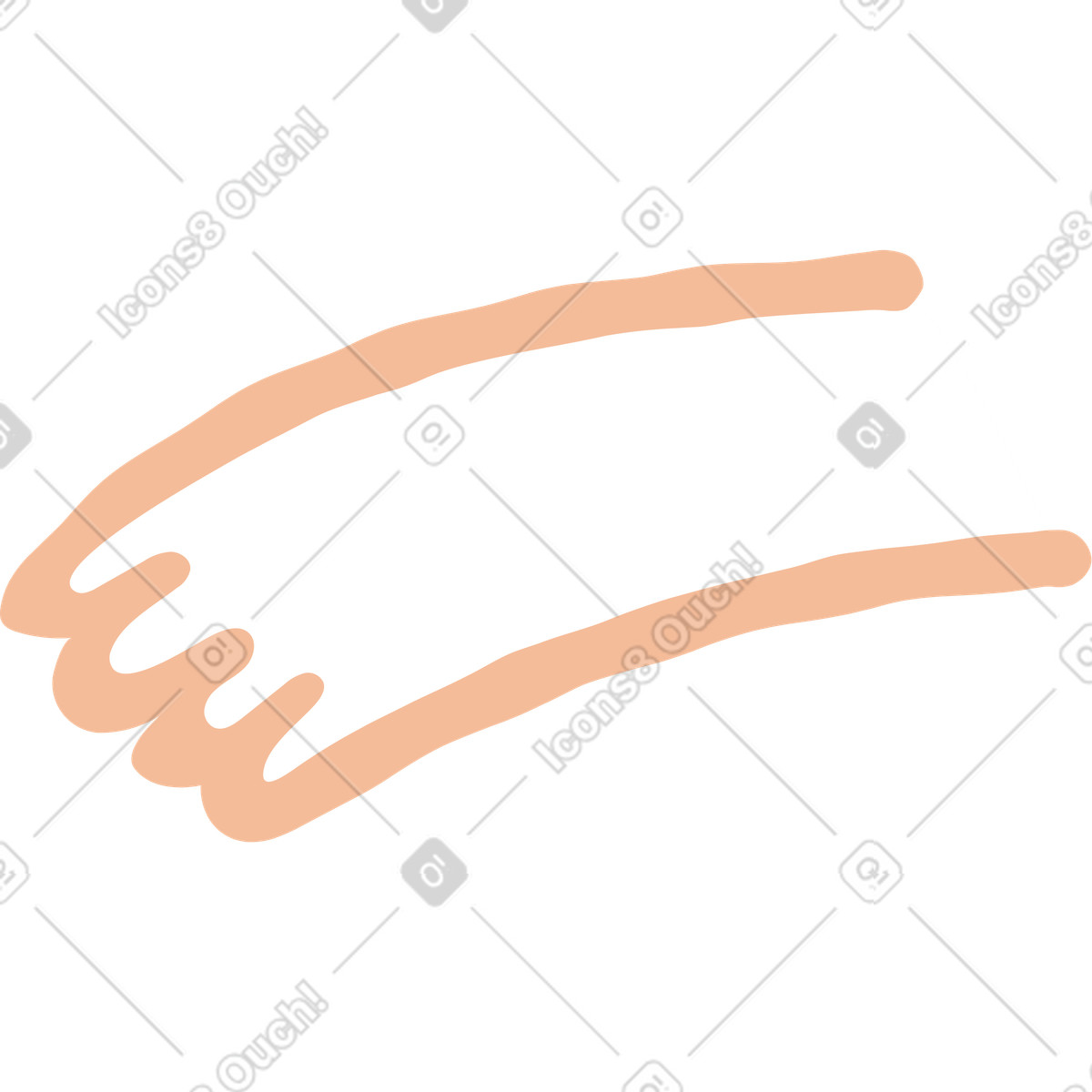 Arm-Illustration im Stripy-Stil als Download in PNG, SVG