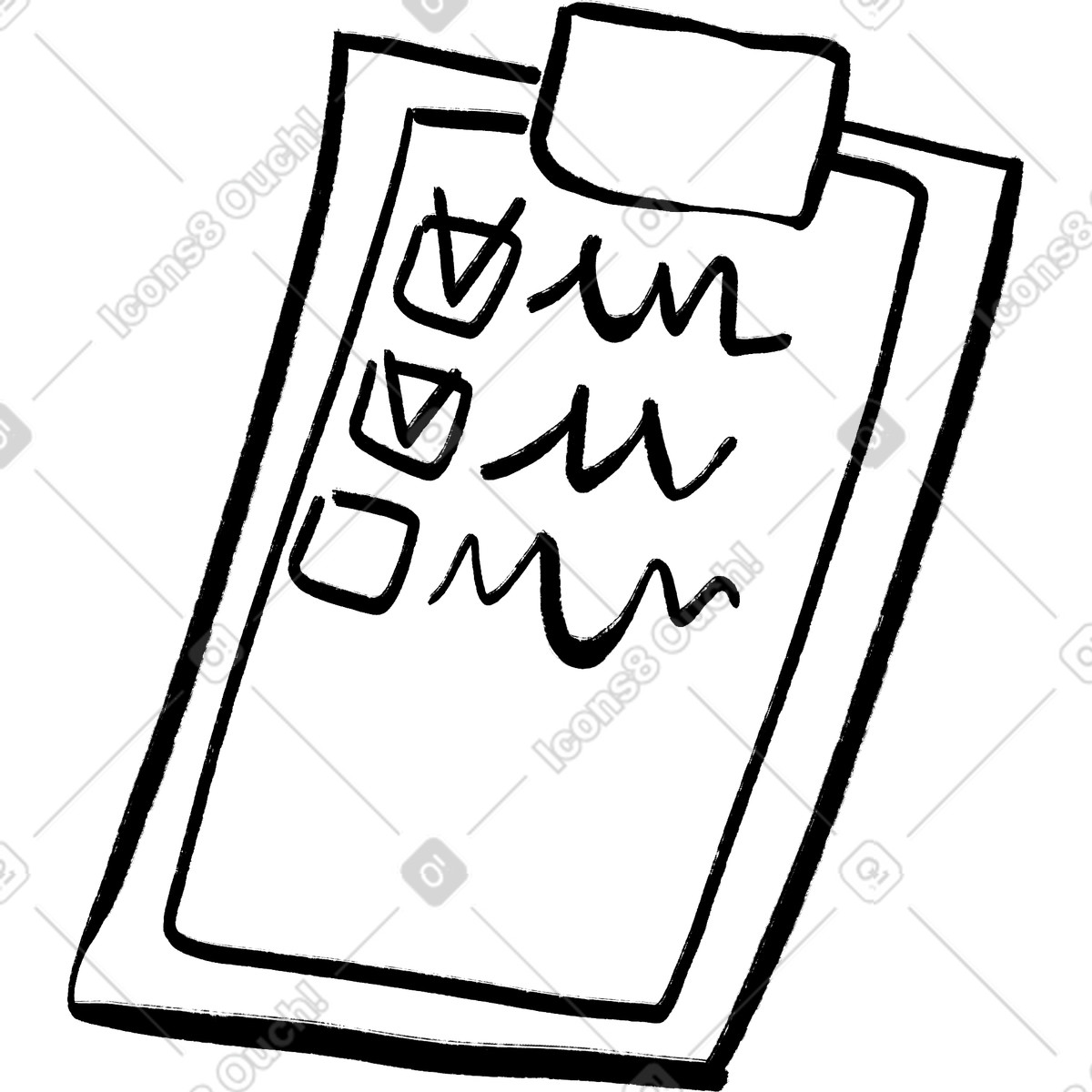 Task list-Illustration im Doobry-Stil als Download in PNG, SVG