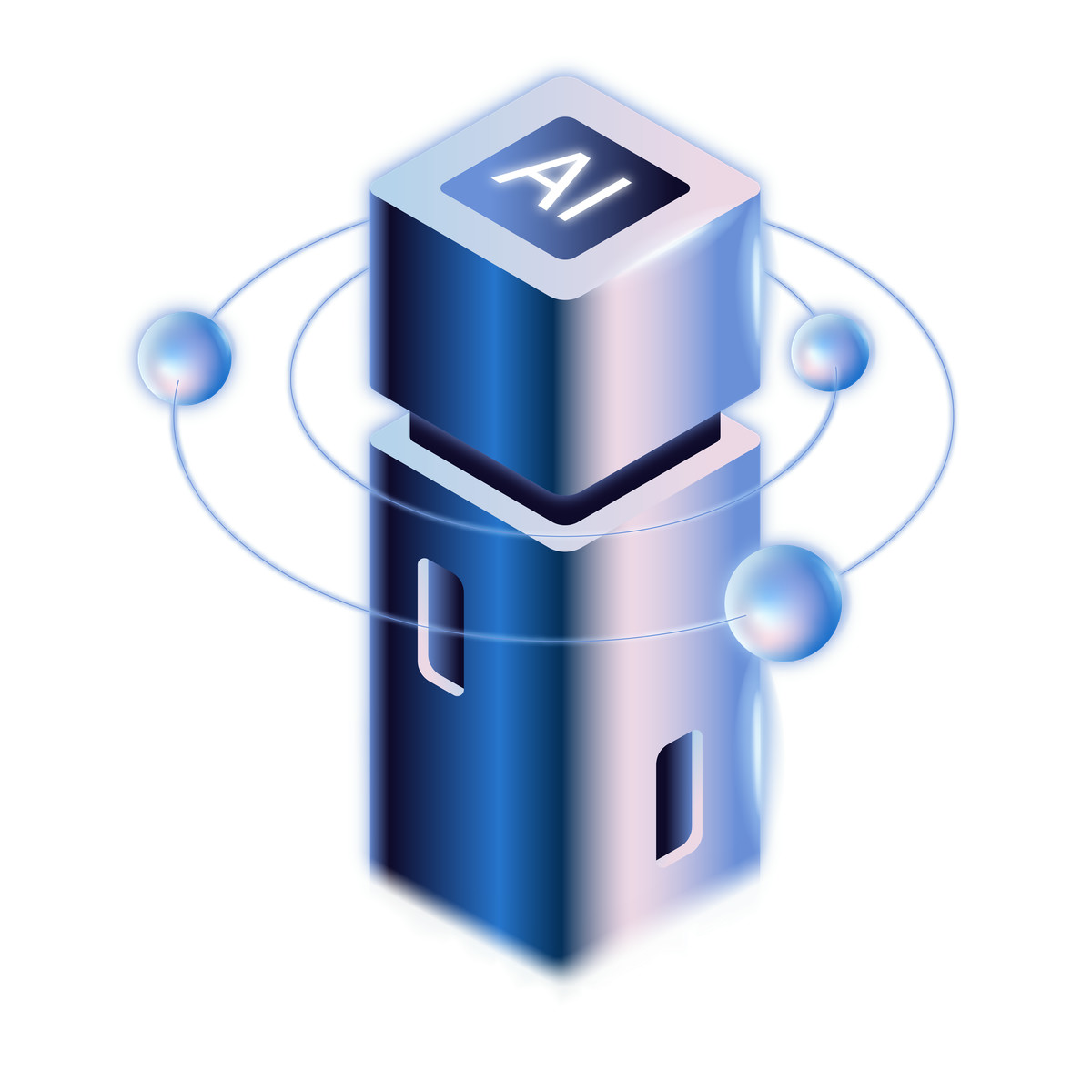 Иллюстрация Automation hub depicting AI-driven workflow orchestration and process optimization в стиле Dimension — скачать в форматах PNG, SVG