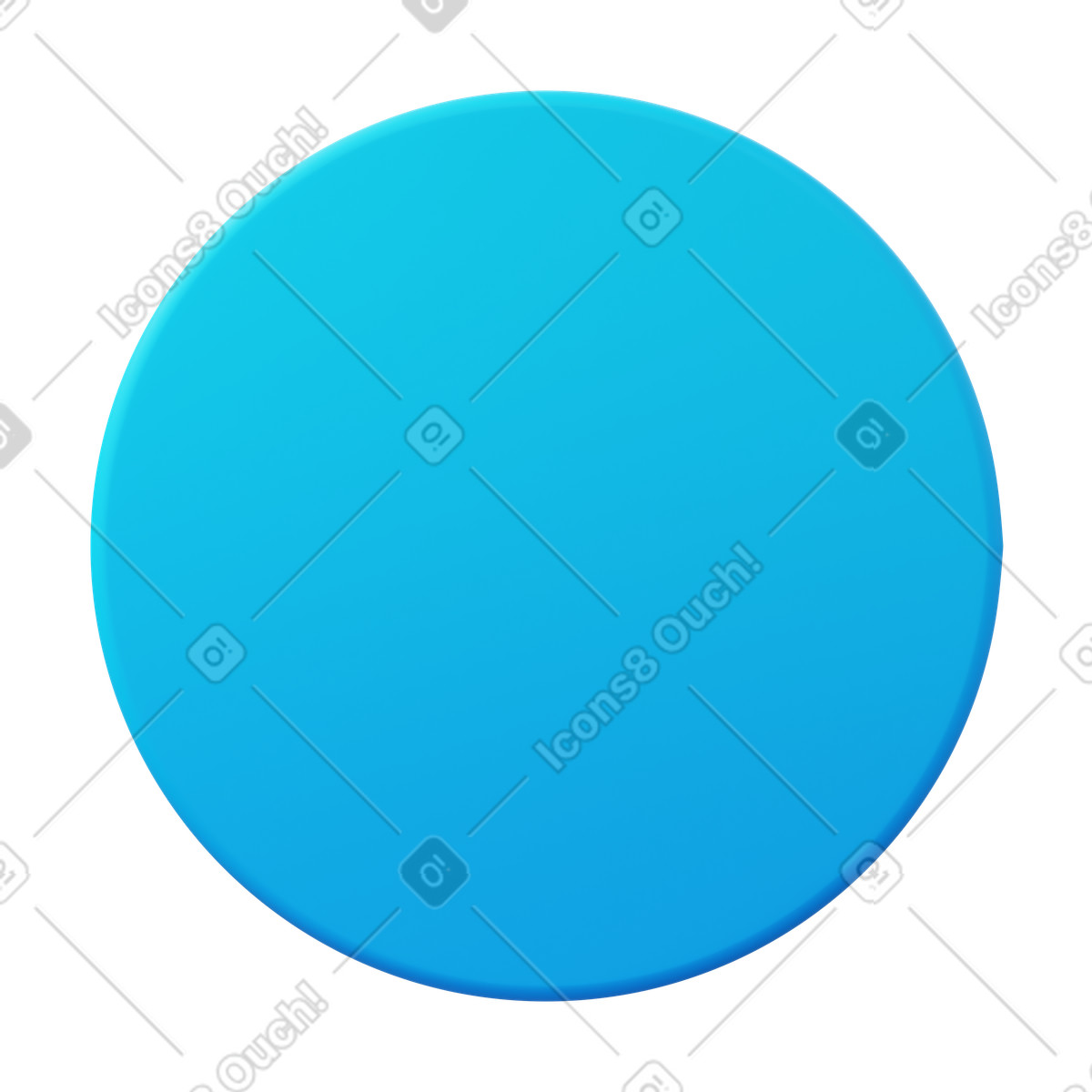 Ilustración Filled circle en estilo 3D Fluency a descargar en PNG y SVG
