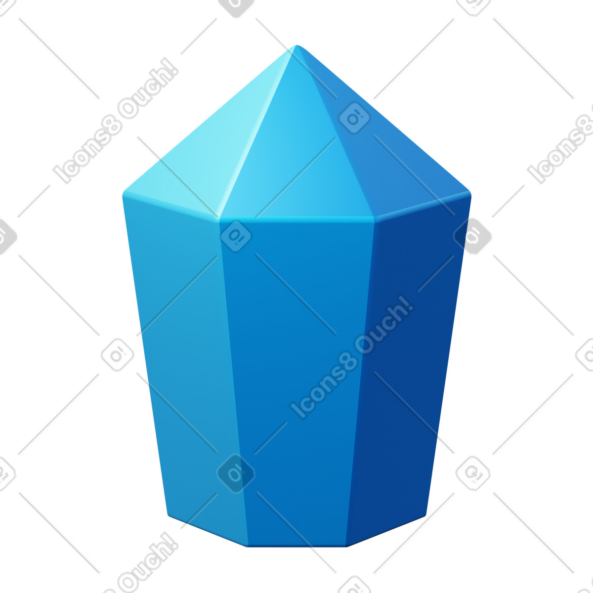 Ilustração de Crystal em no estilo 3D Fluency para baixar em PNG, SVG