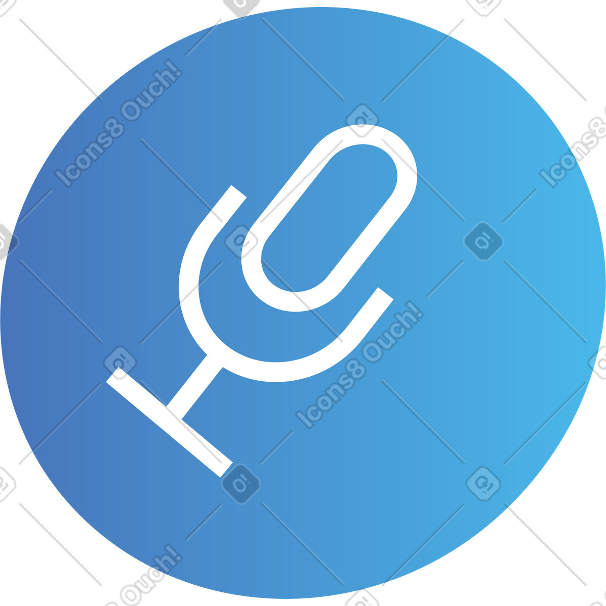 Mikrofon-symbol-Illustration im Quantum-Stil als Download in PNG, SVG