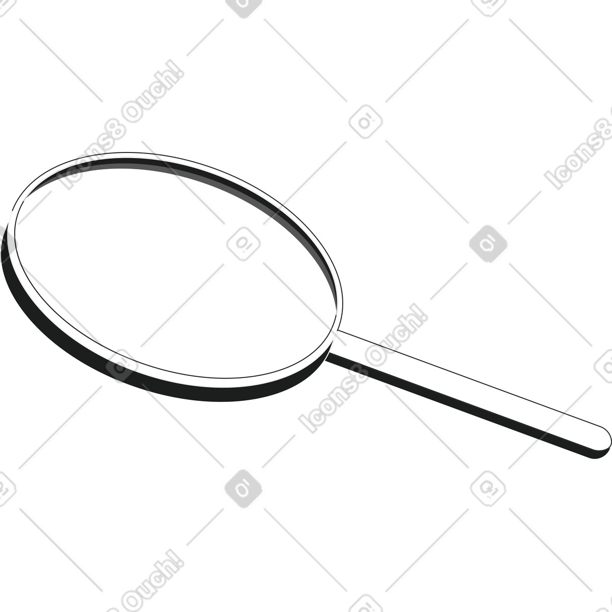 Ilustración Lupa en estilo Strict a descargar en PNG y SVG
